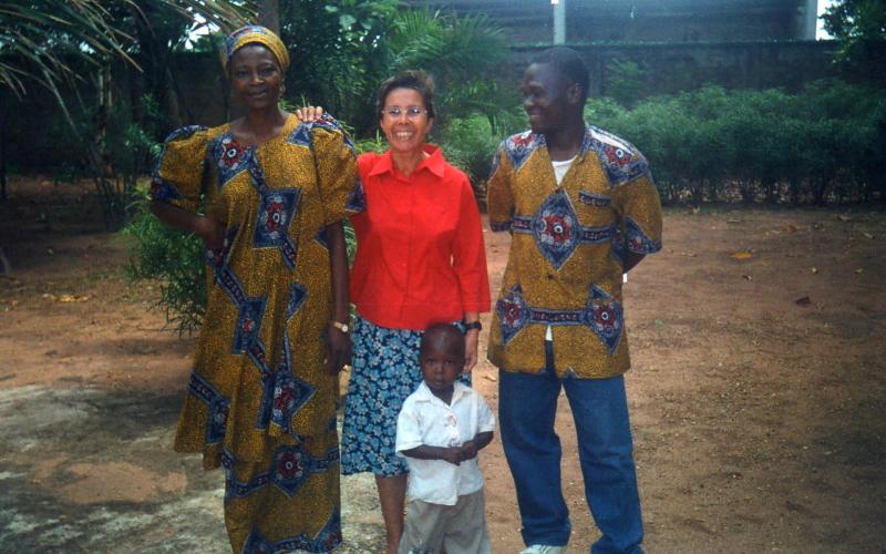 Doba (Chad) Con un matrimonio muy amigo: Léopold y Nathalie