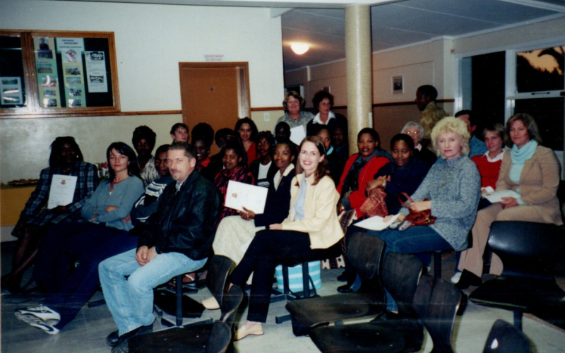 Clase de español en el CENTRO DE LENGUAS de Walvis Bay, 2005