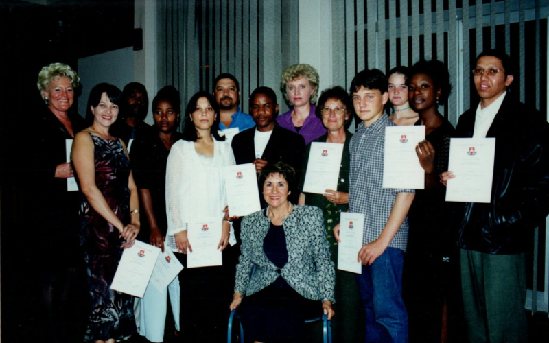 Clase de español en el CENTRO DE LENGUAS de Walvis Bay, 2005