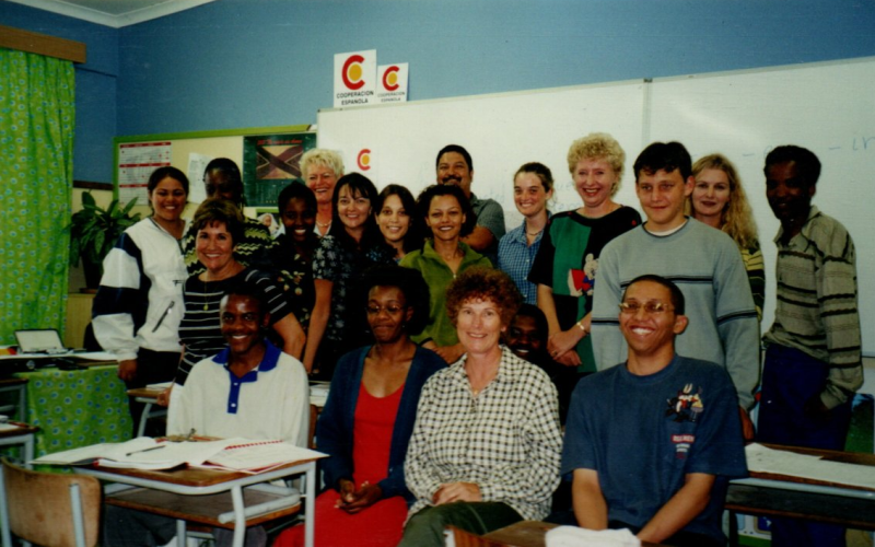 Clase de español en el CENTRO DE LENGUAS de Walvis Bay, 2005