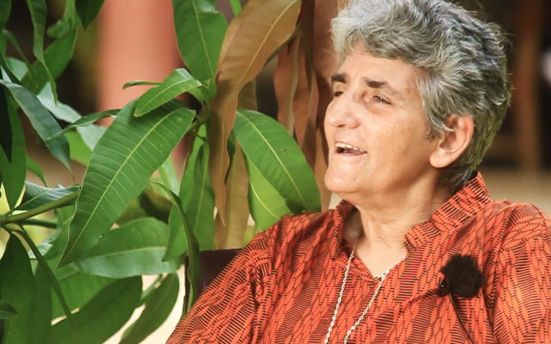 Amparo Morrondo, en la maternidad de Abobo, donde trabaja actualmente