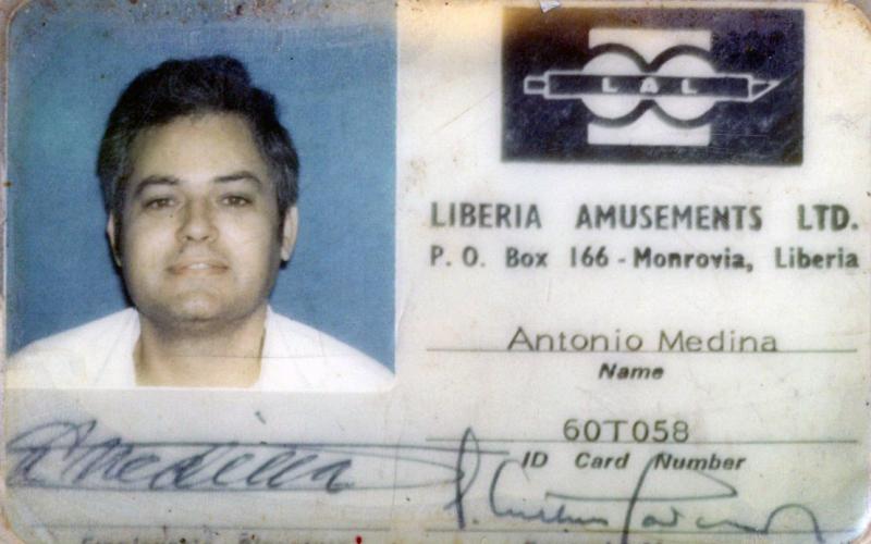Carnet de trabajador en Liberia Amusements Ltd. 