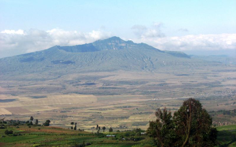 Monte Longonot, en el valle del Gran Rift de Kenya