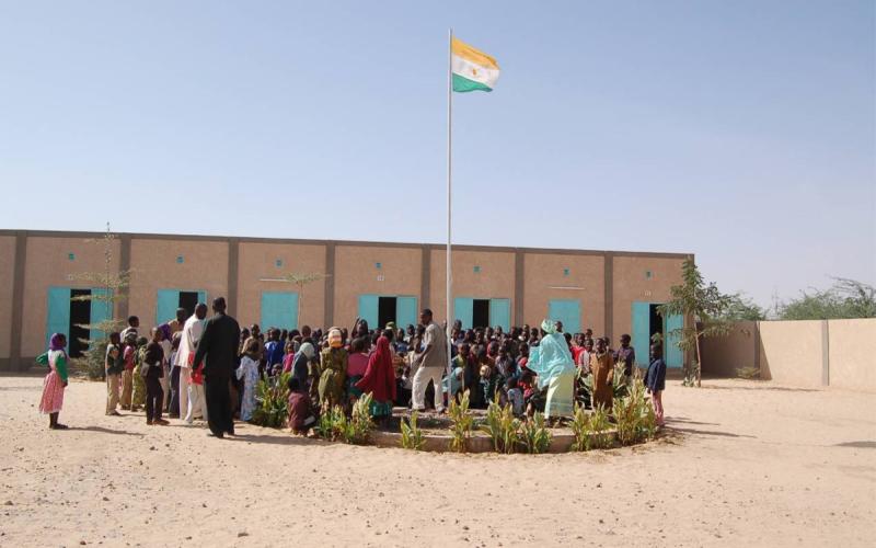 Exterior del colegio de la Fundación Pep Campaner. En la actualidad acoge a 470 niños