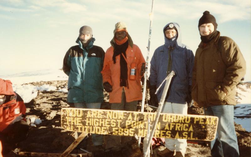 Lázaro Bustince en el Kilimanjaro (Tanzania)