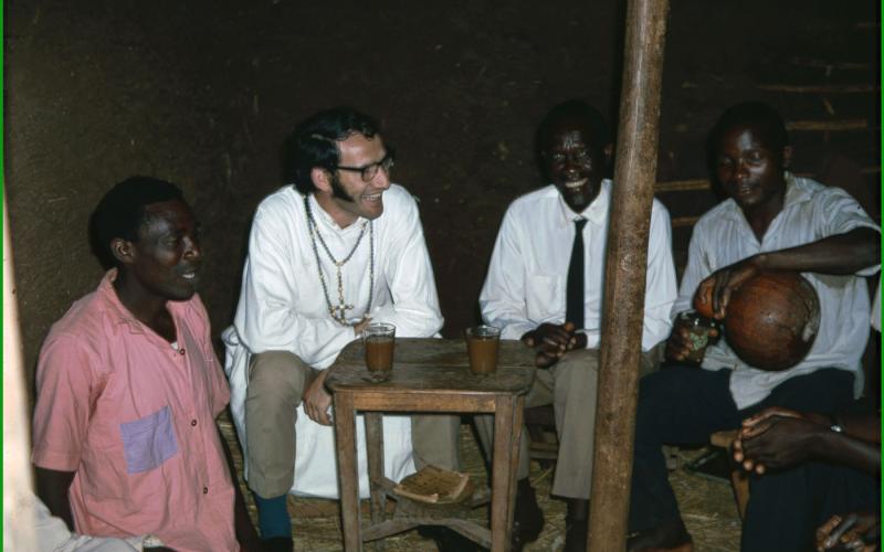 Lázaro Bustince en Uganda (años 70)