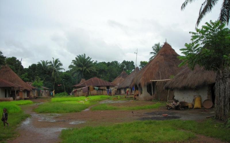 Uno de los poblados del norte de Sierra Leona, zona en la que trabajó Chema Caballero