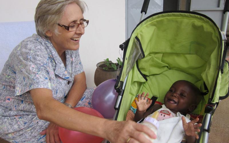 Magdalena Ribas, en el Hospital Saint Joseph de Bebedjia 
